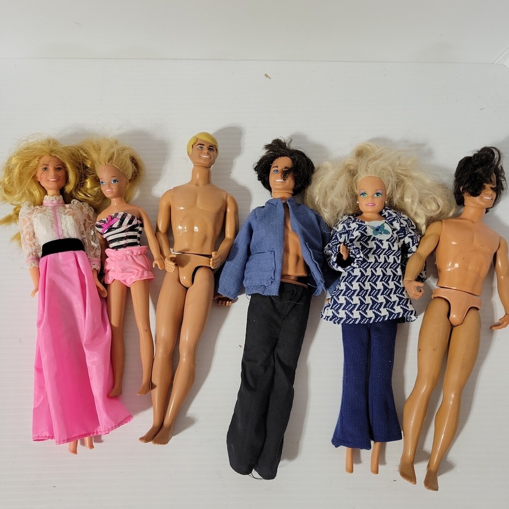 Vintage Barbie, Rooted Ken, And Skipper‎ Lot